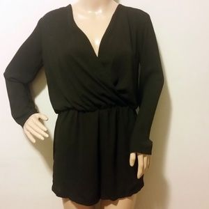 Long-sleeved Black Romper